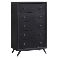 Tracy 5-Drawer Chest - Black