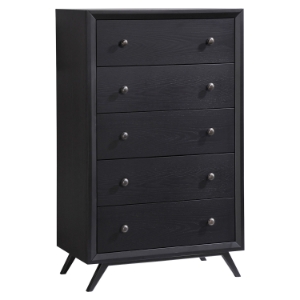 Tracy 5-Drawer Chest - Black 