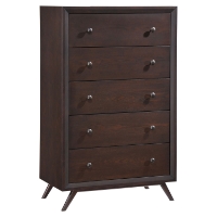 Tracy 5-Drawer Chest - Cappuccino