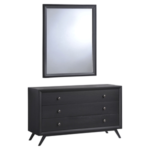 Tracy Dresser and Mirror - Black 