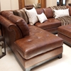 Corsario Leather Sectional with Left Facing Chaise and Ottoman - ELE-COR-2PC-RAFS-LAFC-CO-BOUR-1