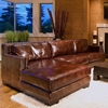 Davis Leather Chair and Sectional Set with Left Facing Chaise - ELE-DAV-2PC-RAFL-LAFC-SC-SADD-1