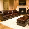 Emerson 5 Piece Leather Living Room Set in Saddle Brown - ELE-EME-5PC-S-SC-SC-SO-SO-SADD-1
