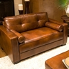 Soho Top Grain Leather Oversized Club Chair in Rustic Brown - ELE-SOH-OC-RUST-1
