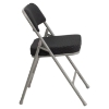 Hercules Series Folding Chair - Curved Triple, Double Hinged, Black - FLSH-AW-MC320AF-BK-GG