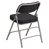 Hercules Series Folding Chair - Curved Triple, Double Hinged, Black - FLSH-AW-MC320AF-BK-GG