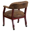 Bomber Jacket Luxurious Conference Chair - Casters, Brown - FLSH-B-Z100-BRN-GG