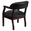 Conference Chair - Black, Faux Leather - FLSH-B-Z105-BLACK-GG