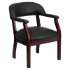 Conference Chair - Black, Faux Leather - FLSH-B-Z105-BLACK-GG