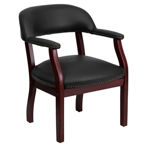 Conference Chair - Black, Faux Leather 