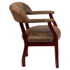 Bomber Jacket Luxurious Conference Chair - Brown - FLSH-B-Z105-BRN-GG
