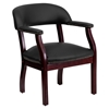 Top Grain Leather Conference Chair - Black - FLSH-B-Z105-LF-0005-BK-LEA-GG