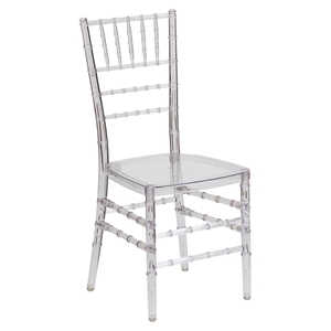 Elegance Crystal Stacking Chiavari Chair - Clear 