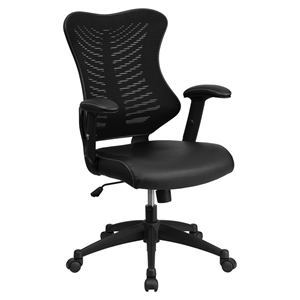 Mesh Executive Office Chair - High Back, Adjustable, Swivel, Black 