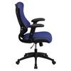 Mesh Executive Swivel Office Chair - High Back, Adjustable, Blue - FLSH-BL-ZP-806-BL-GG