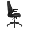 Mesh Executive Office Chair - High Back, Swivel, Adjustable, Black - FLSH-BL-ZP-809-BK-GG
