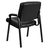 Leather Executive Side Chair - Black - FLSH-BT-1404-GG