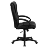 Leather Executive Swivel Office Chair - High Back, Adjustable, Black - FLSH-BT-238-BK-GG