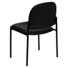 Stackable Side Chair - Black, Faux Leather - FLSH-BT-515-1-VINYL-GG