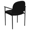 Stackable Armchair - Black - FLSH-BT-516-1-BK-GG