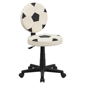 Soccer Task Chair - Height Adjustable, Swivel 
