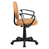 Basketball Task Chair - with Arms, Height Adjustable, Swivel - FLSH-BT-6178-BASKET-A-GG