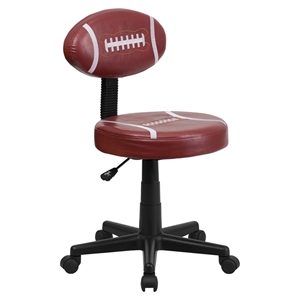 Football Task Chair - Height Adjustable, Swivel 