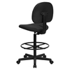 Fabric Drafting Chair - Black - FLSH-BT-659-BLK-GG