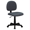 Fabric Swivel Task Chair - Low Back, Gray - FLSH-BT-660-GY-GG
