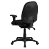 Fabric Executive Swivel Office Chair - Mid Back, Multi Functional, Black - FLSH-BT-662-BK-GG