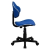 Fabric Swivel Task Chair - Height Adjustable, Blue - FLSH-BT-699-BLUE-GG