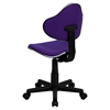 Fabric Swivel Task Chair - Height Adjustable, Purple - FLSH-BT-699-PURPLE-GG