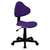 Fabric Swivel Task Chair - Height Adjustable, Purple - FLSH-BT-699-PURPLE-GG