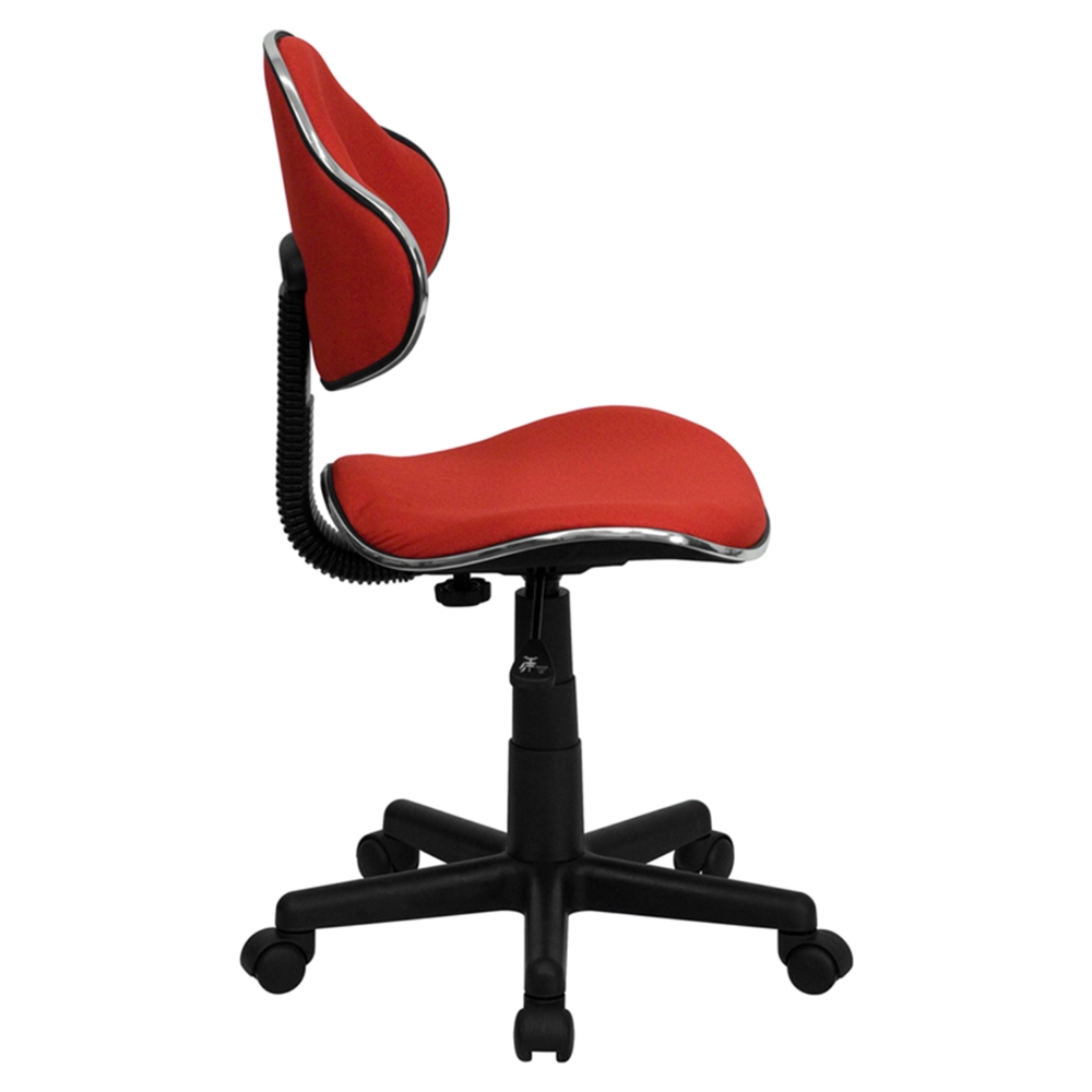 Fabric Swivel Task Chair - Height Adjustable, Red | DCG Stores