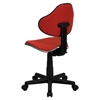 Fabric Swivel Task Chair - Height Adjustable, Red - FLSH-BT-699-RED-GG