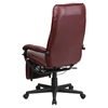 Leather Executive Reclining Swivel Office Chair - High Back, Burgundy - FLSH-BT-70172-BG-GG