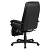 Leather Executive Reclining Swivel Office Chair - High Back, Black - FLSH-BT-70172-BK-GG