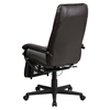 Leather Executive Reclining Swivel Office Chair - High Back, Brown - FLSH-BT-70172-BN-GG