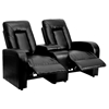 Eclipse Series 2-Seat Theater Seating Unit - Recliner, Black - FLSH-BT-70259-2-BK-GG