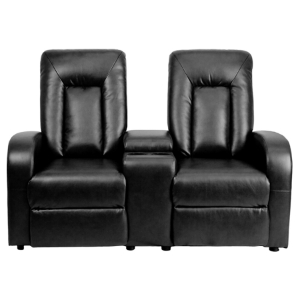 Eclipse Series 2-Seat Theater Seating Unit - Recliner, Black 