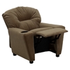 Microfiber Kids Recliner Chair Cup, Microfiber Recliner Chair With Cup Holder