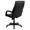 Leather Executive Adjustable Swivel Office Chair - High Back, Black - FLSH-BT-90033H-BK-GG