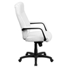 Leather Executive Swivel Office Chair - High Back, White - FLSH-BT-90033H-WH-GG