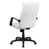 Leather Executive Swivel Office Chair - High Back, White - FLSH-BT-90033H-WH-GG