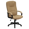Fabric Executive Swivel Office Chair - High Back, Beige - FLSH-BT-9022-BGE-GG