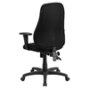 Swivel Task Chair - Multi Functional, High Back, Black - FLSH-BT-90297H-A-GG