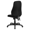 Fabric Swivel Task Chair - Multi Functional, High Back, Black - FLSH-BT-90297H-GG