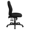 Fabric Swivel Task Chair - Mid Back, Multi Functional, Black - FLSH-BT-90297M-GG