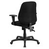 Swivel Task Chair - Mid Back, Multi Functional, Black - FLSH-BT-90297S-A-GG