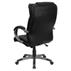 Leather Executive Office Chair - High Back, Adjustable, Swivel, Black - FLSH-BT-9088-BK-GG